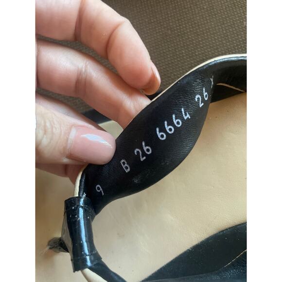 Vintage ROBERT CLERGERIE Japanese Thong Sandals Leather Flip Flop Shoe Size 9 - Picture 5 of 7